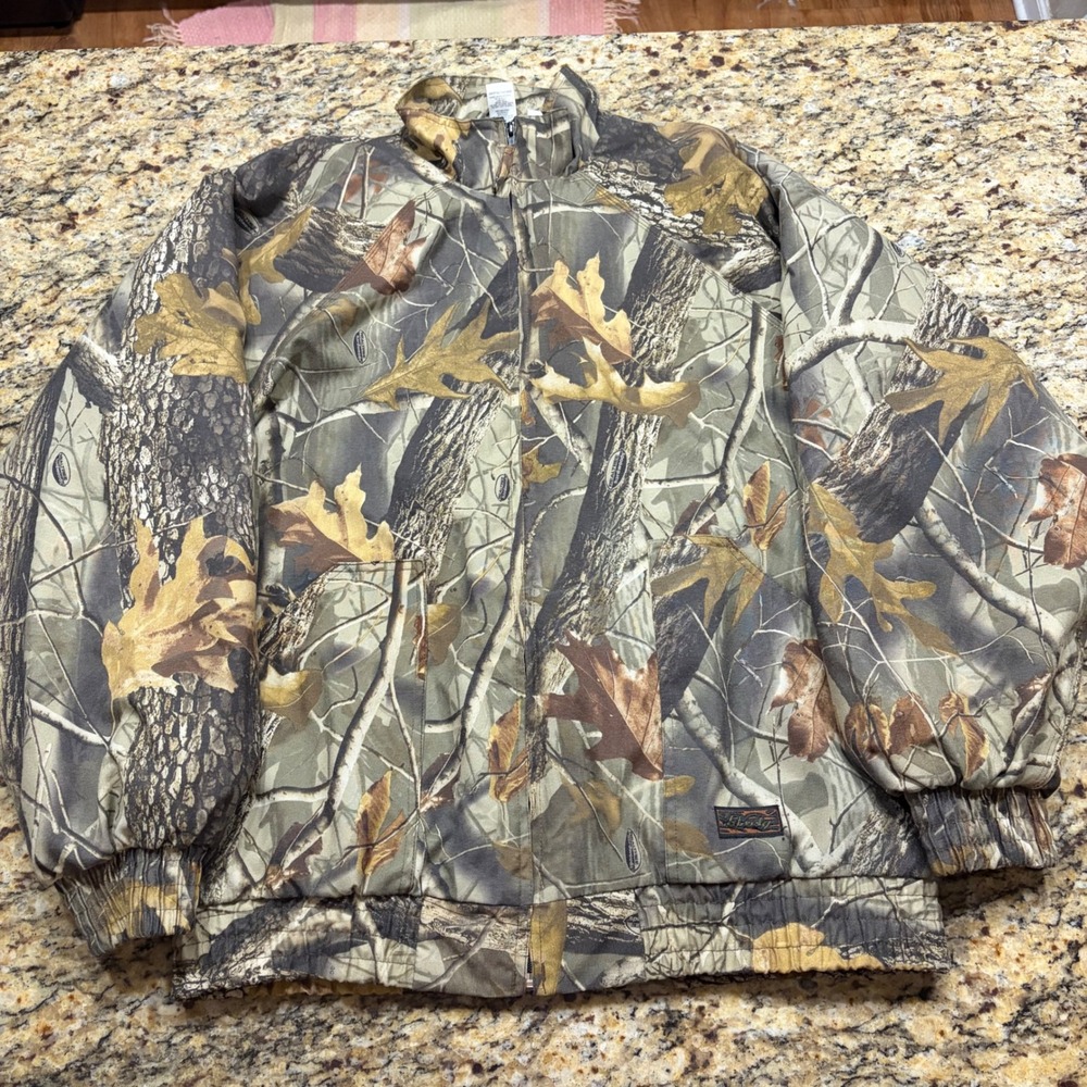 Liberty Mens Realtree Hardwoods Camo Insulated Bomber Jacket Large ws